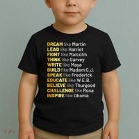 Dream Like Martin Lead Like Harriet Black History Month Toddler T-Shirt thumb 2