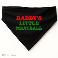 Daddys Little Meatball Funny Italian Dad Joke USA-Made Doggie Bandana thumb 0