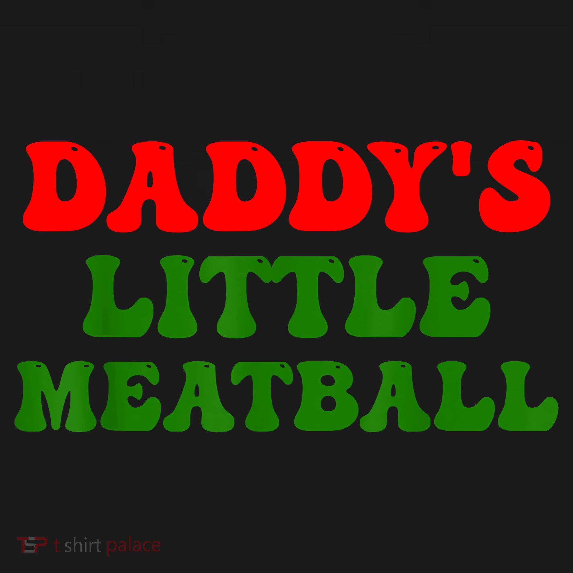 Daddys Little Meatball Funny Italian Dad Joke Apron