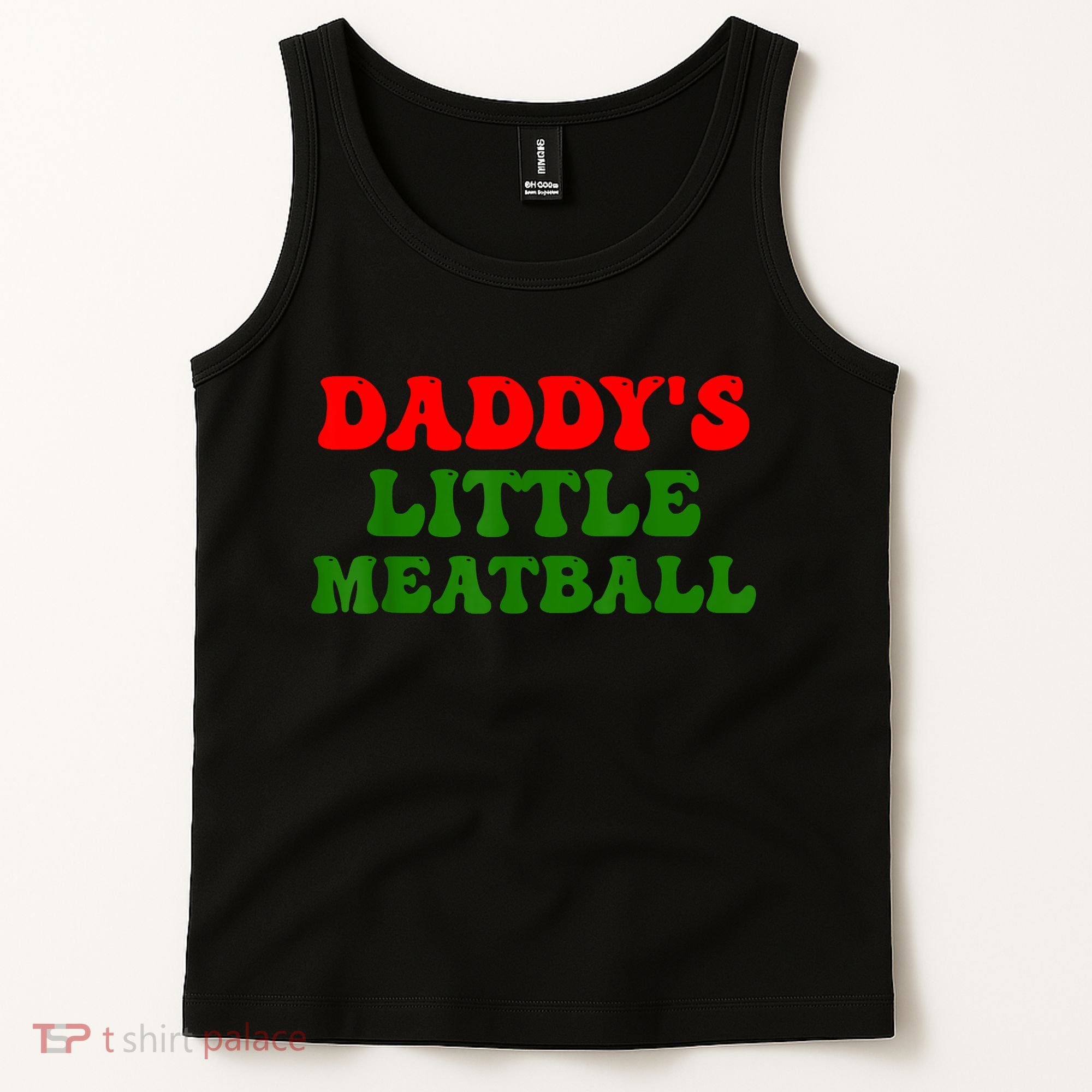 Daddys Little Meatball Funny Italian Dad Joke Tank Top