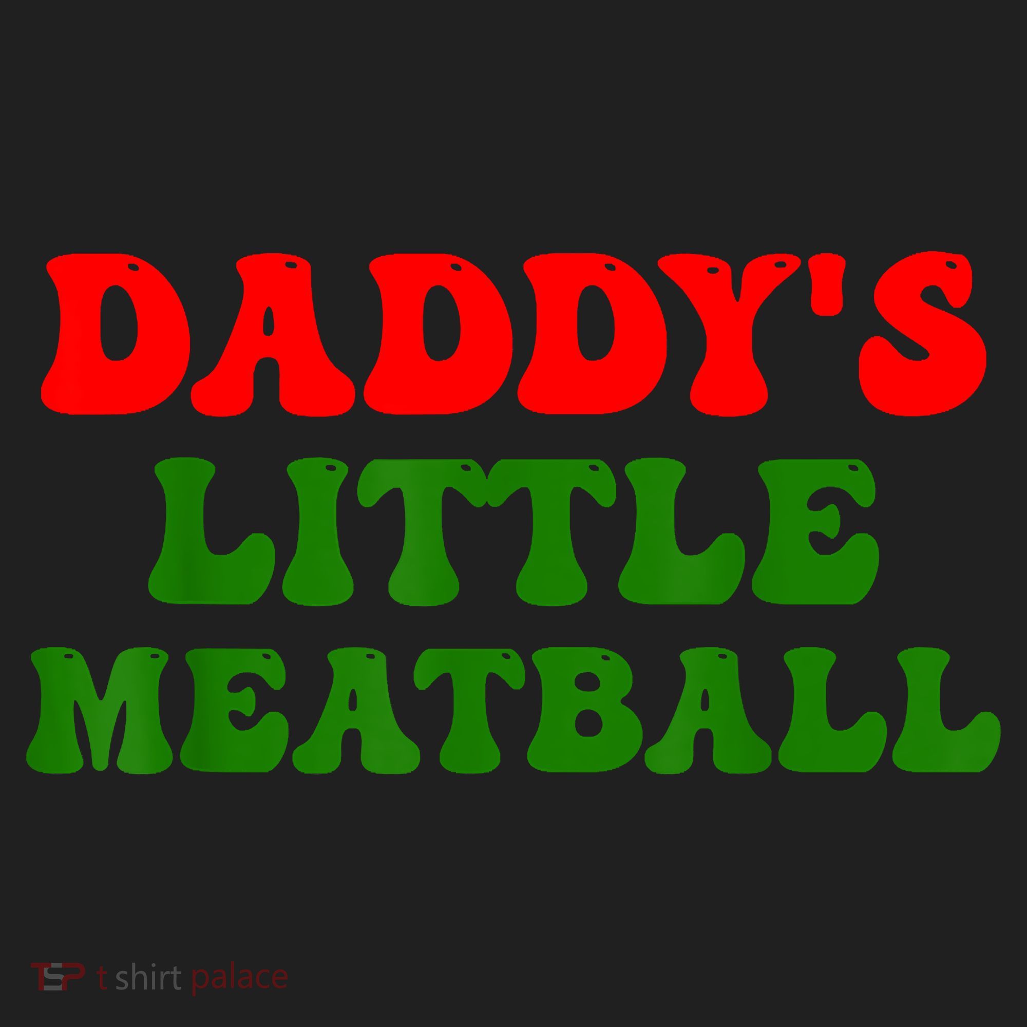 Daddys Little Meatball Funny Italian Dad Joke Golf Towel
