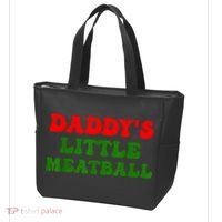 Daddys Little Meatball Funny Italian Dad Joke Tote Bag thumb 3