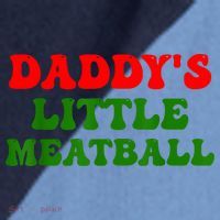 Daddys Little Meatball Funny Italian Dad Joke Raglan Baseball Sleeve Shirt thumb 2