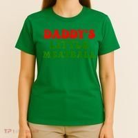 Daddys Little Meatball Funny Italian Dad Joke T-Shirt thumb 4