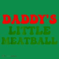 Daddys Little Meatball Funny Italian Dad Joke Polo thumb 2
