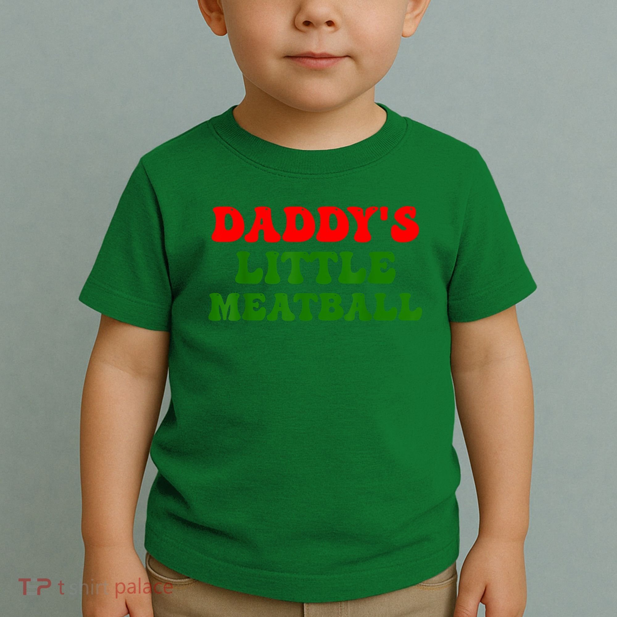 Daddys Little Meatball Funny Italian Dad Joke Toddler T-Shirt
