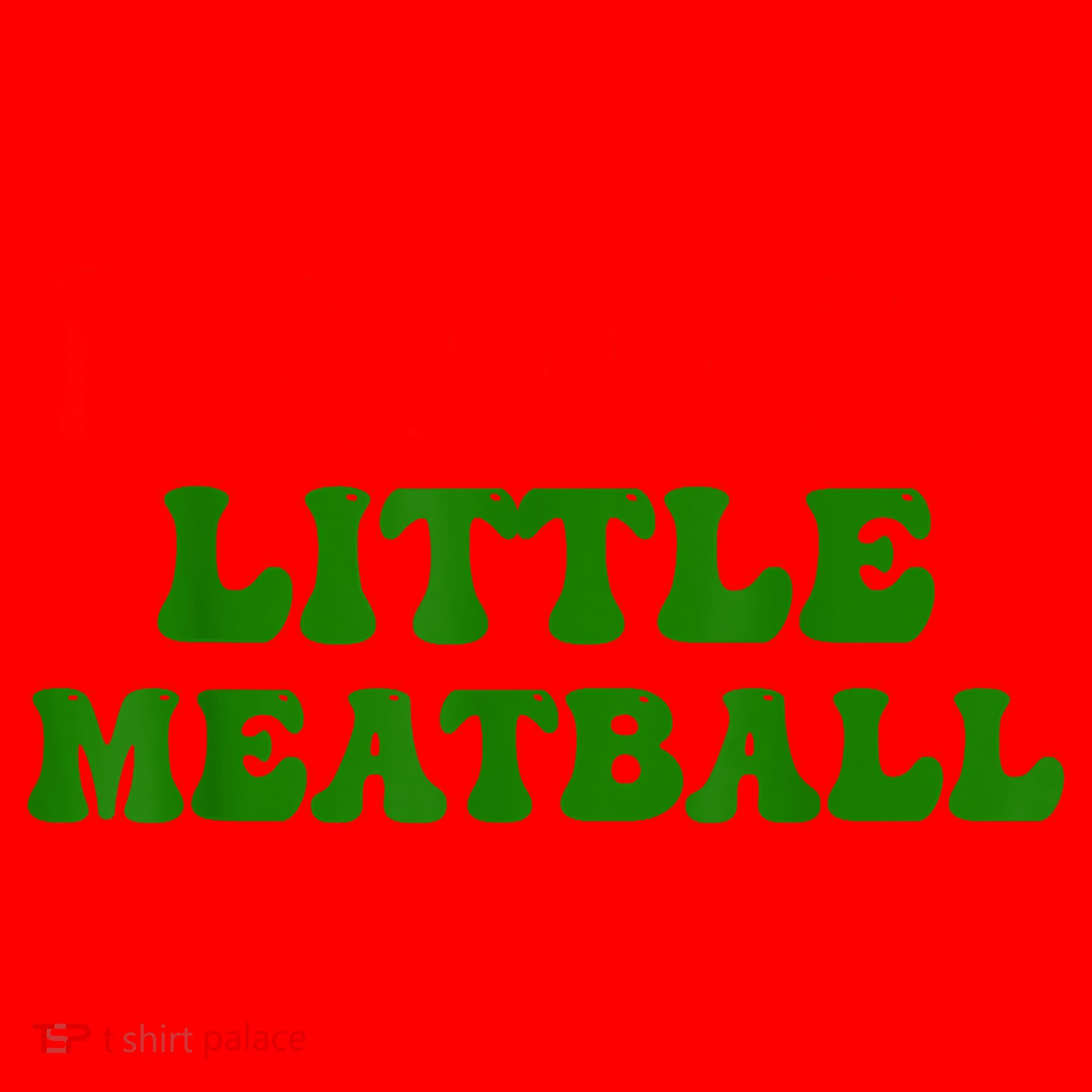 Daddys Little Meatball Funny Italian Dad Joke Santa Hat