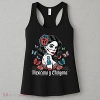 De Los Muertos La Catrina Day Of The Dead Sugar Skull Women Women's Tank Top thumb 3