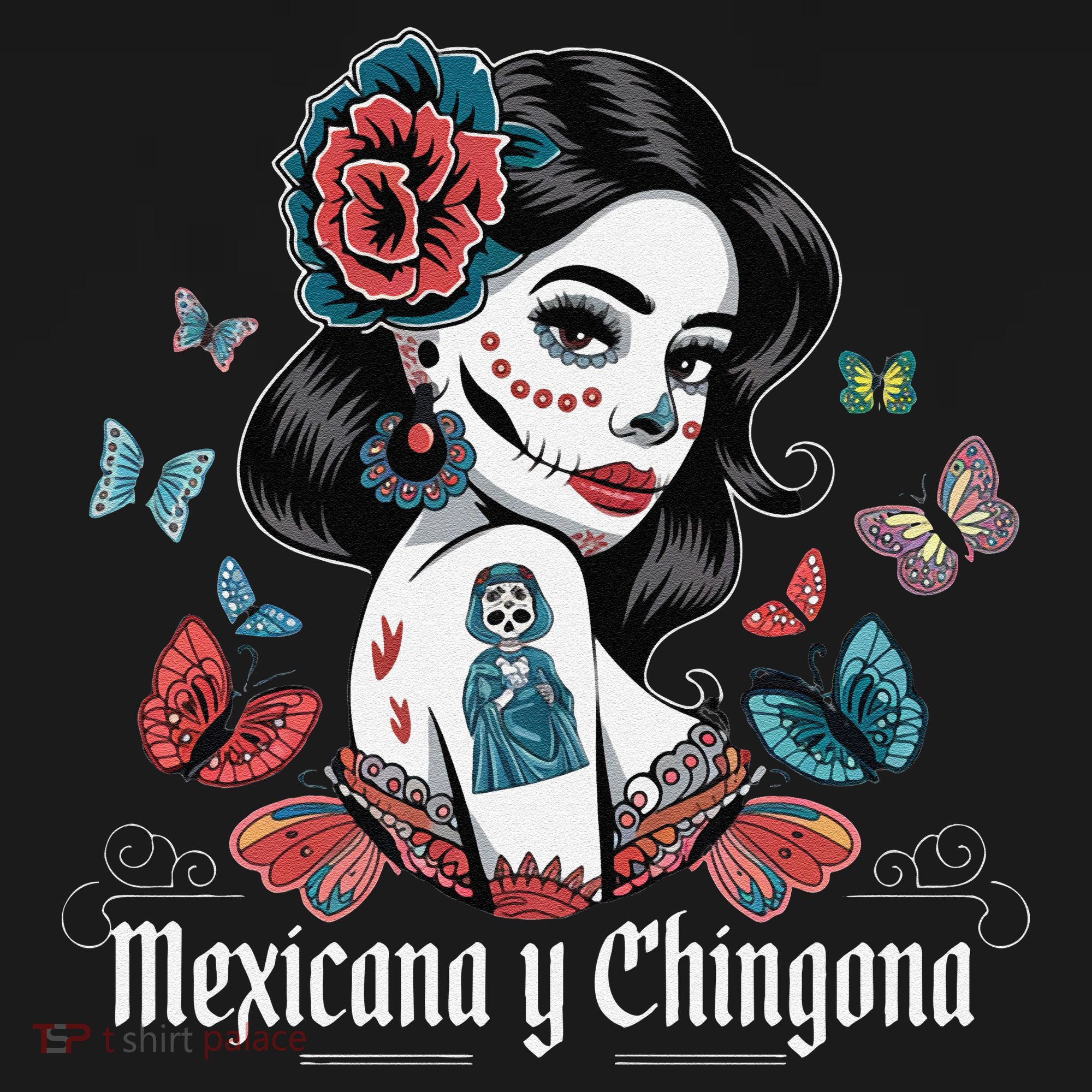 De Los Muertos La Catrina Day Of The Dead Sugar Skull Women Women's Tank Top