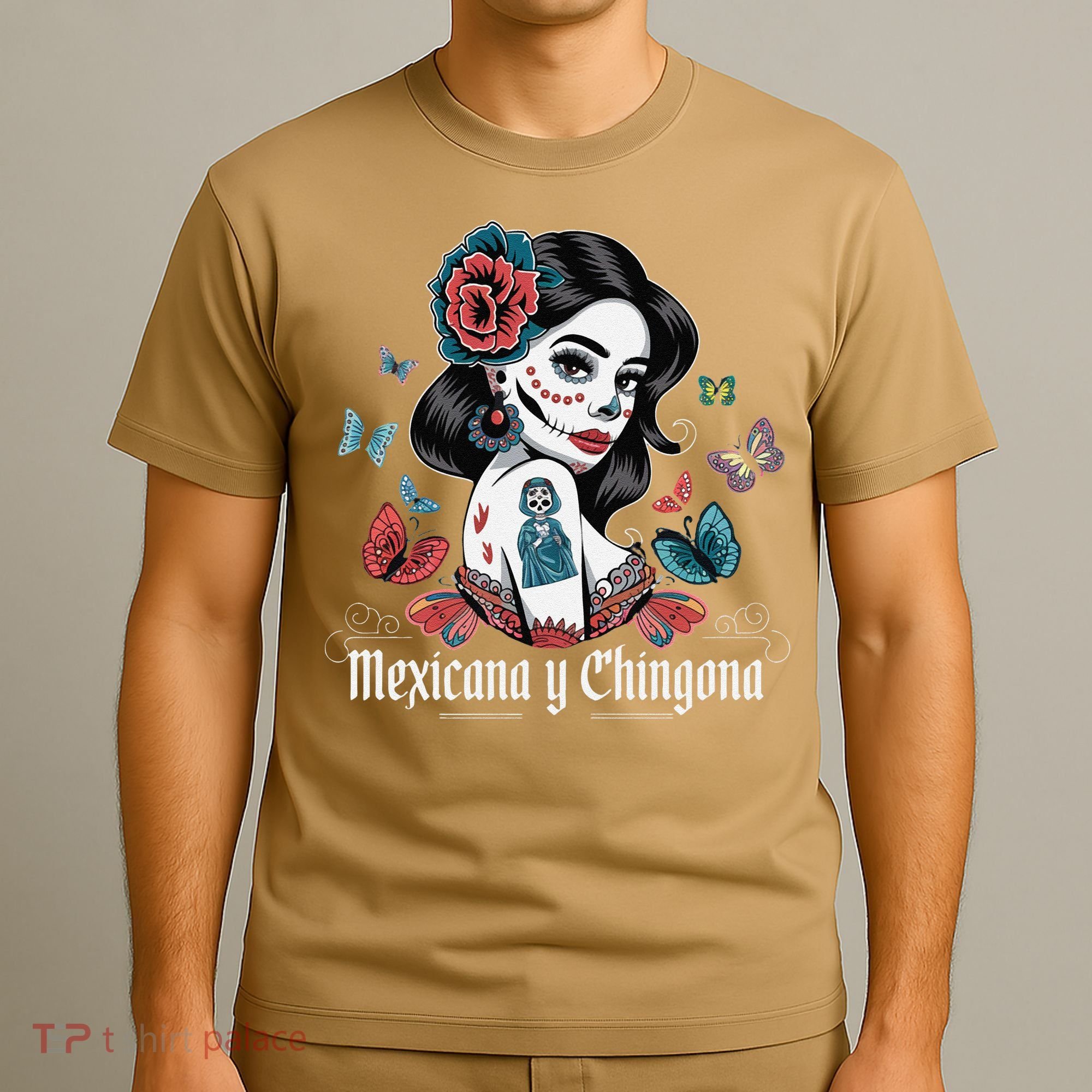 De Los Muertos La Catrina Day Of The Dead Sugar Skull Women T-Shirt