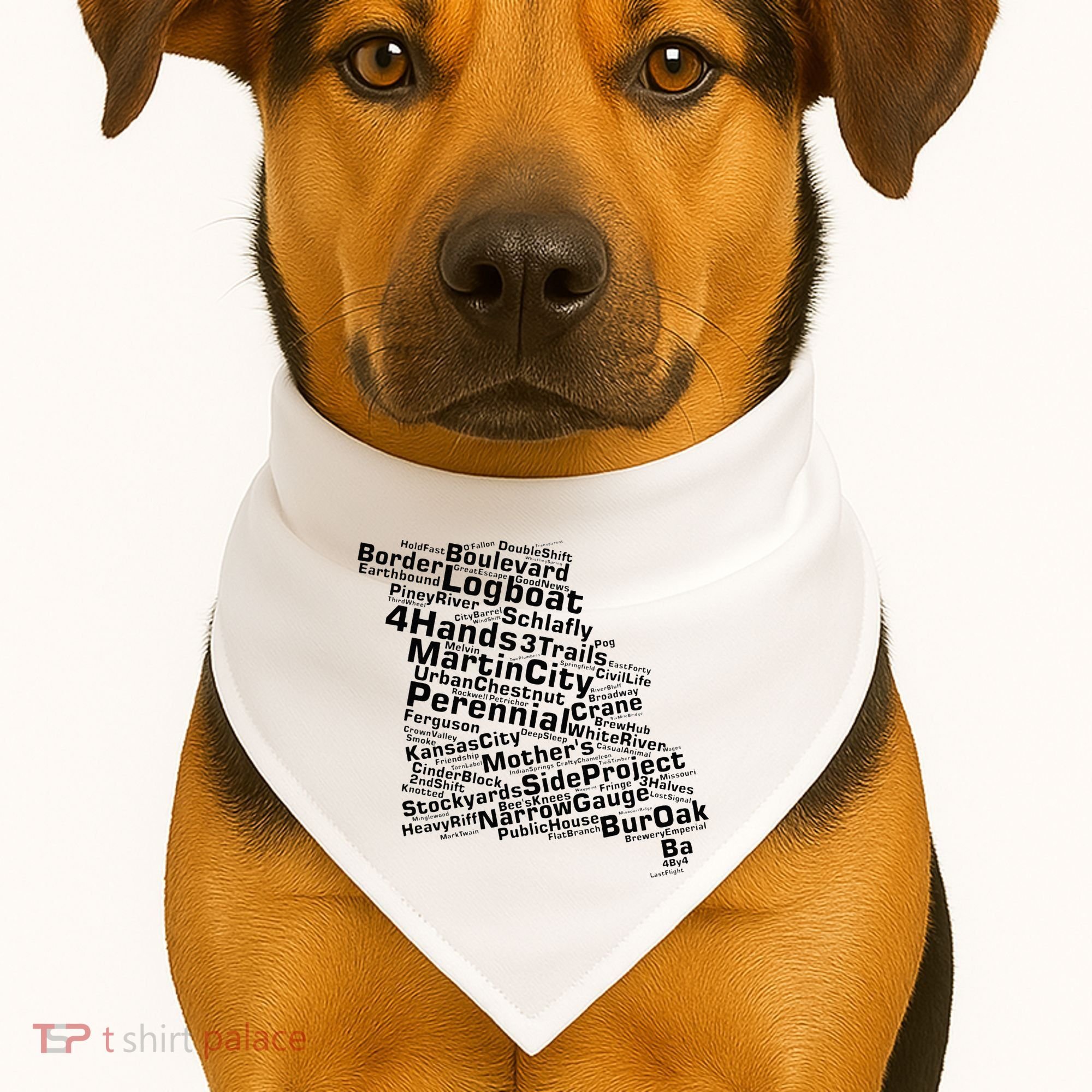Drink Local Missouri Breweries USA-Made Doggie Bandana