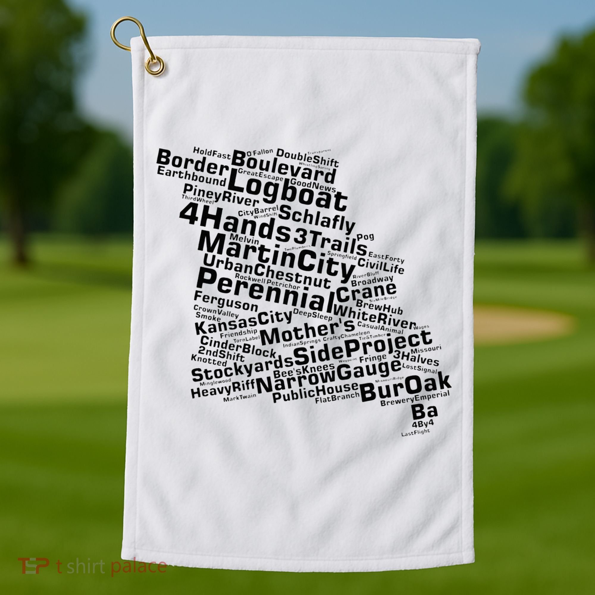 Drink Local Missouri Breweries Golf Towel