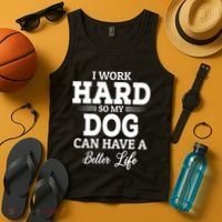 Dog Lovers Motivation Quote Tank Top thumb 4