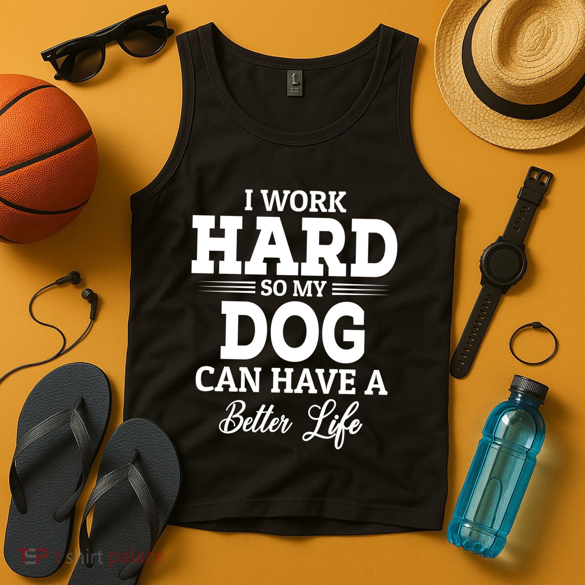 Dog Lovers Motivation Quote Tank Top