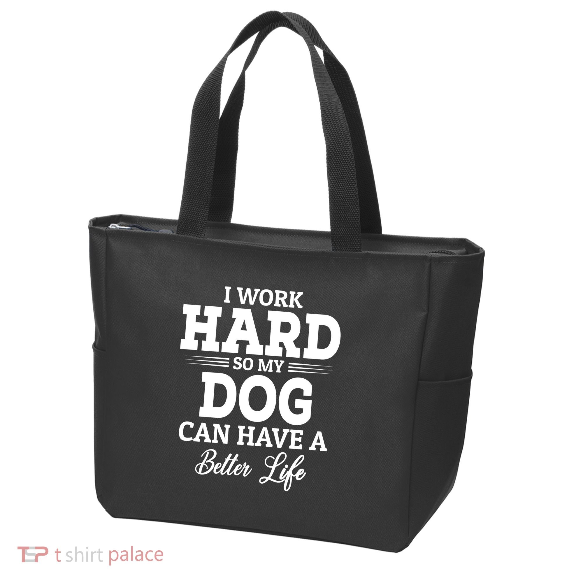 Dog Lovers Motivation Quote Tote Bag