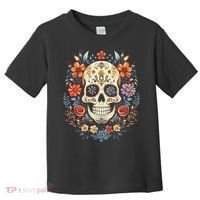 De Los Muertos Day of the Dead Sugar Skull Toddler T-Shirt thumb 0