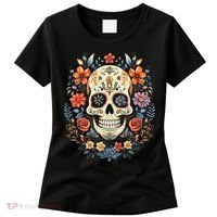 De Los Muertos Day of the Dead Sugar Skull Women's T-Shirt thumb 0