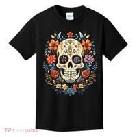 De Los Muertos Day of the Dead Sugar Skull Kids T-Shirt thumb 0