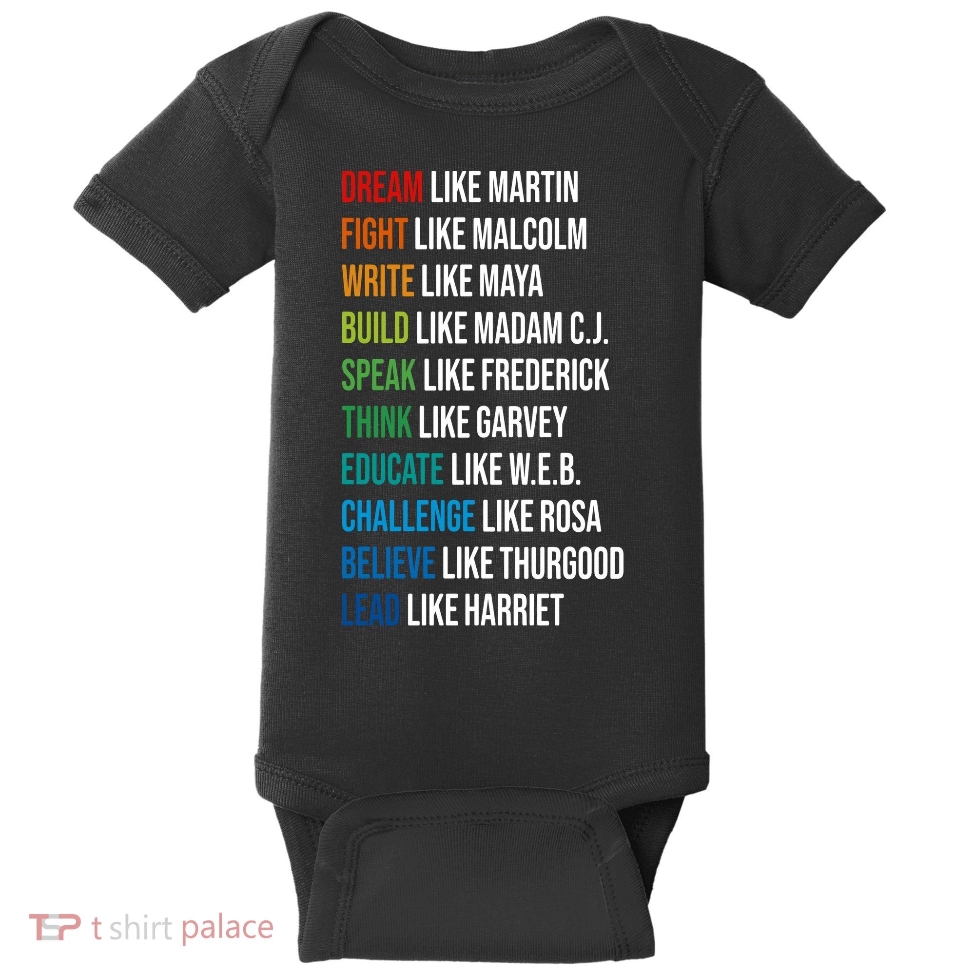 Dream Like Martin Luther King JR MLK For Lover Gift Idea Baby Bodysuit