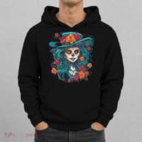 De Los Muertos La Catrina Day of the Dead Hoodie thumb 0