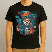 De Los Muertos La Catrina Day of the Dead T-Shirt thumb 3