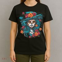 De Los Muertos La Catrina Day of the Dead T-Shirt thumb 4
