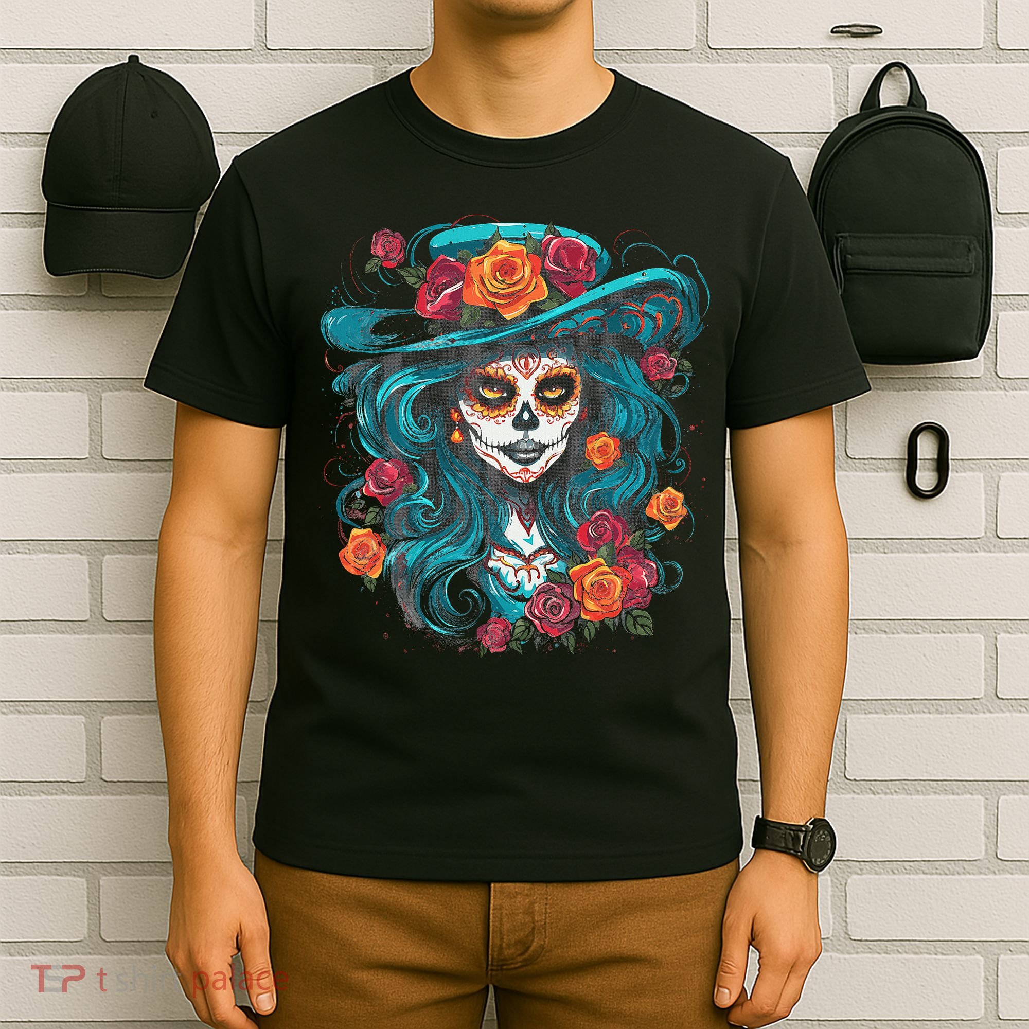 De Los Muertos La Catrina Day of the Dead T-Shirt