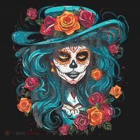 De Los Muertos La Catrina Day of the Dead Pajama Set thumb 2
