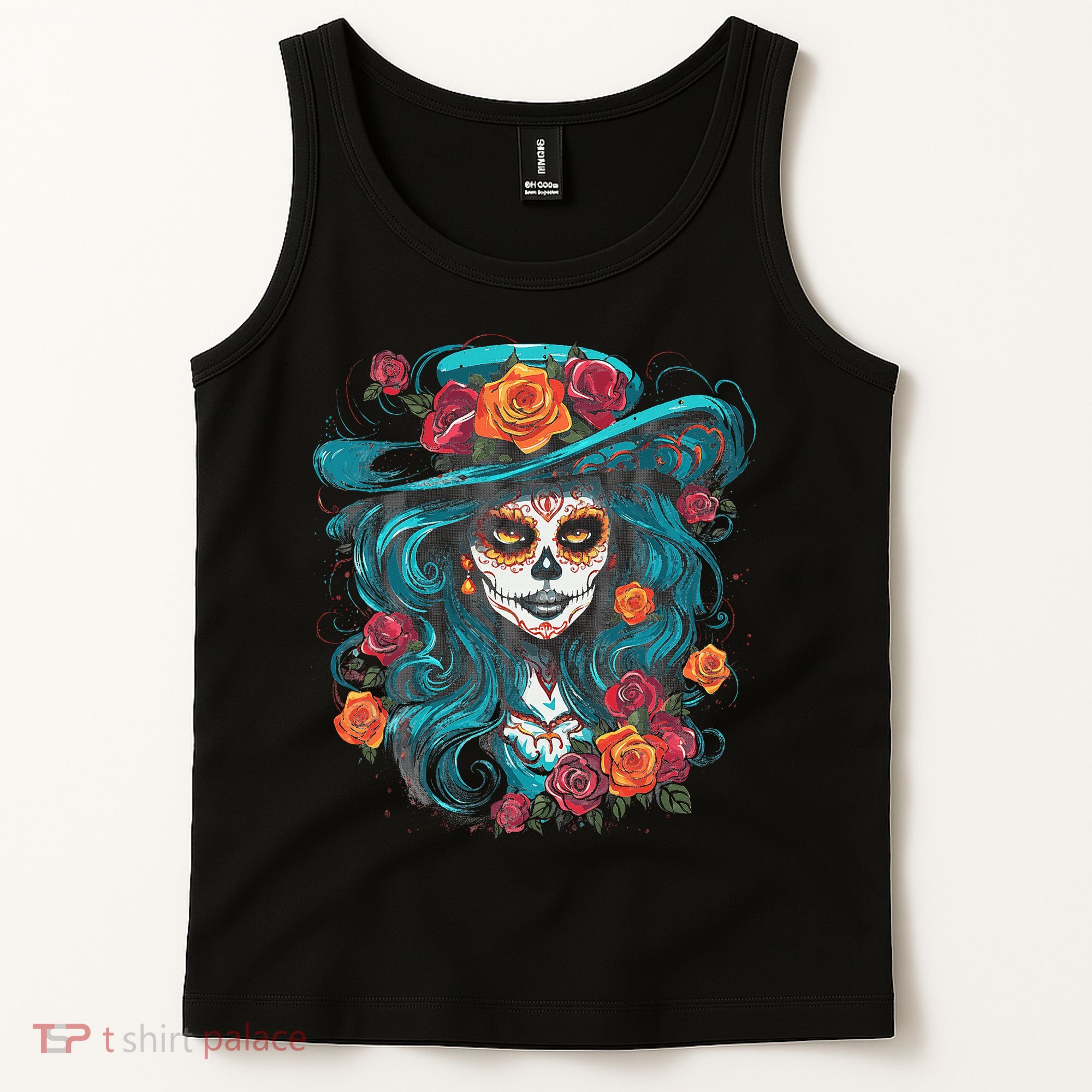 De Los Muertos La Catrina Day of the Dead Tank Top