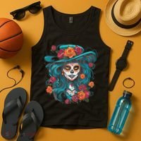 De Los Muertos La Catrina Day of the Dead Tank Top thumb 4