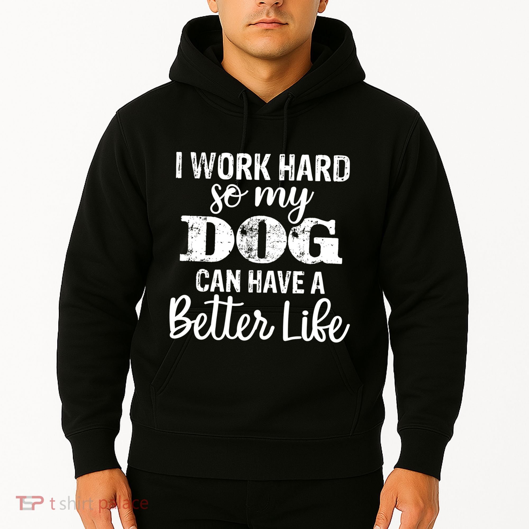 Dog Lovers Motivational Quote Hoodie