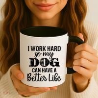 Dog Lovers Motivational Quote Coffee Mug thumb 3