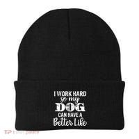 Dog Lovers Motivational Quote Beanie thumb 0