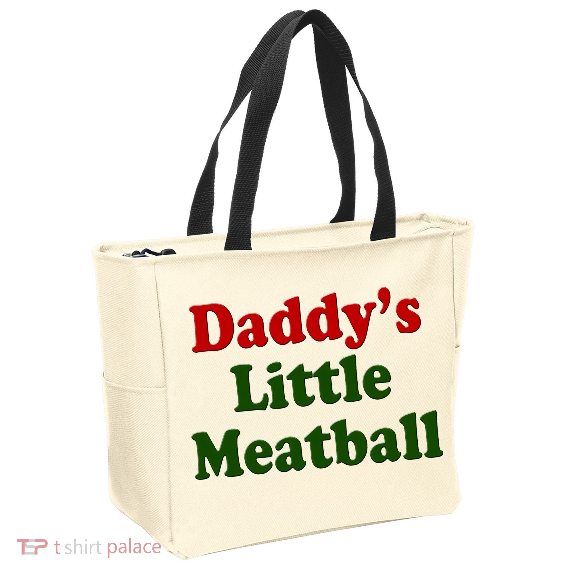 Daddys Little Meatball Cute Gift Tote Bag