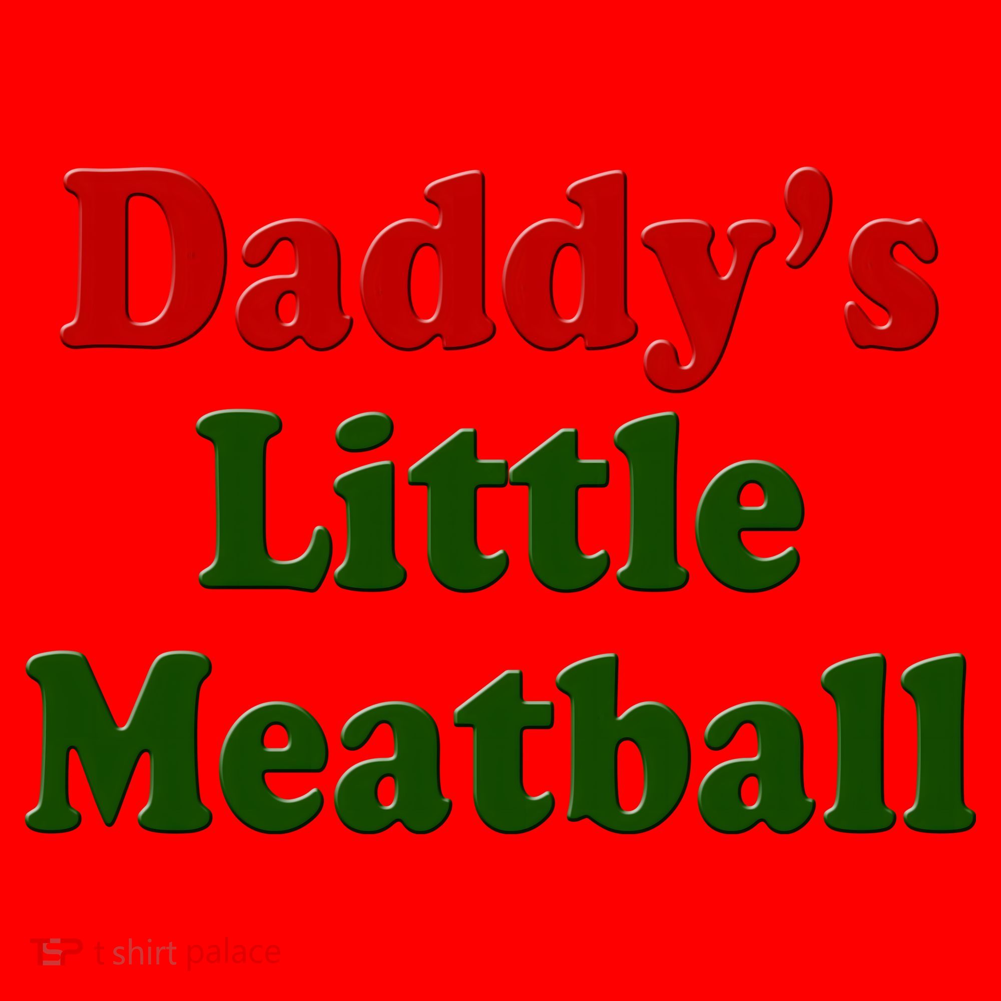 Daddys Little Meatball Cute Gift Santa Hat