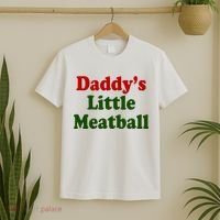 Daddys Little Meatball Cute Gift T-Shirt thumb 2