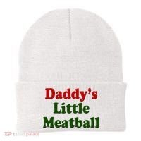 Daddys Little Meatball Cute Gift Beanie thumb 0