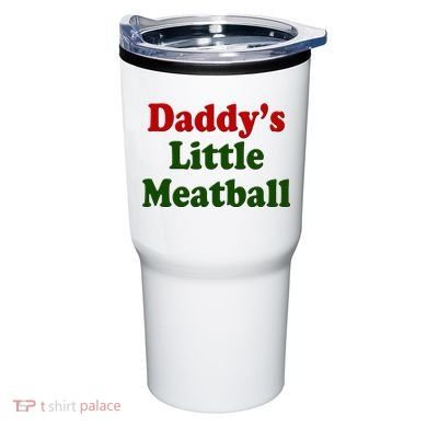 Daddys Little Meatball Cute Gift Tumbler