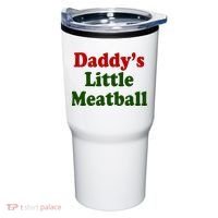 Daddys Little Meatball Cute Gift Tumbler thumb 0