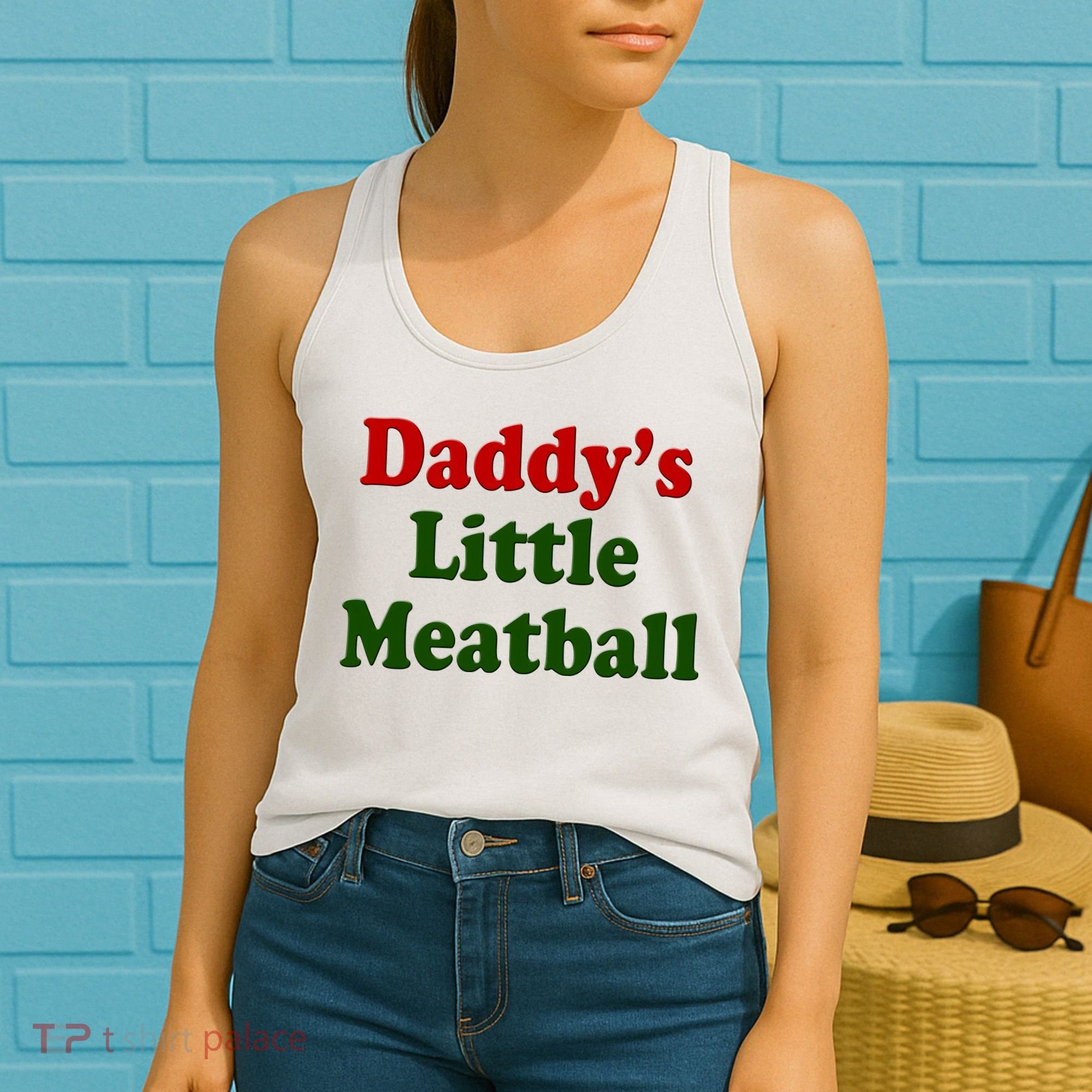 Daddys Little Meatball Cute Gift Women's Tank Top