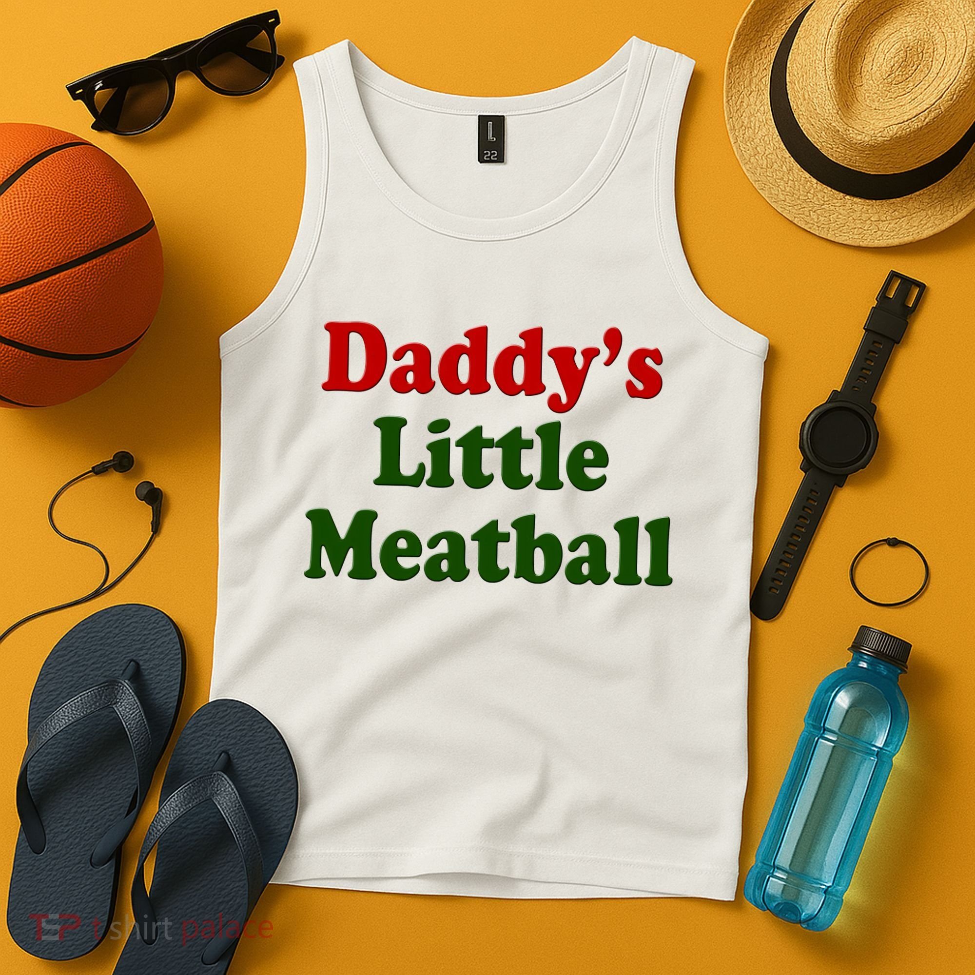 Daddys Little Meatball Cute Gift Tank Top