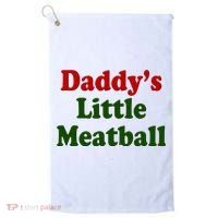 Daddys Little Meatball Cute Gift Golf Towel thumb 0