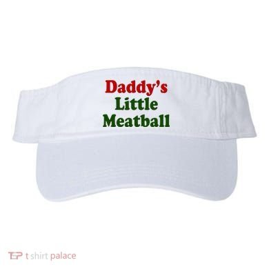 Daddys Little Meatball Cute Gift Visor