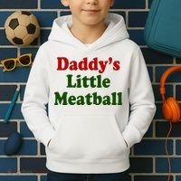 Daddys Little Meatball Cute Gift Kids Hoodie thumb 2