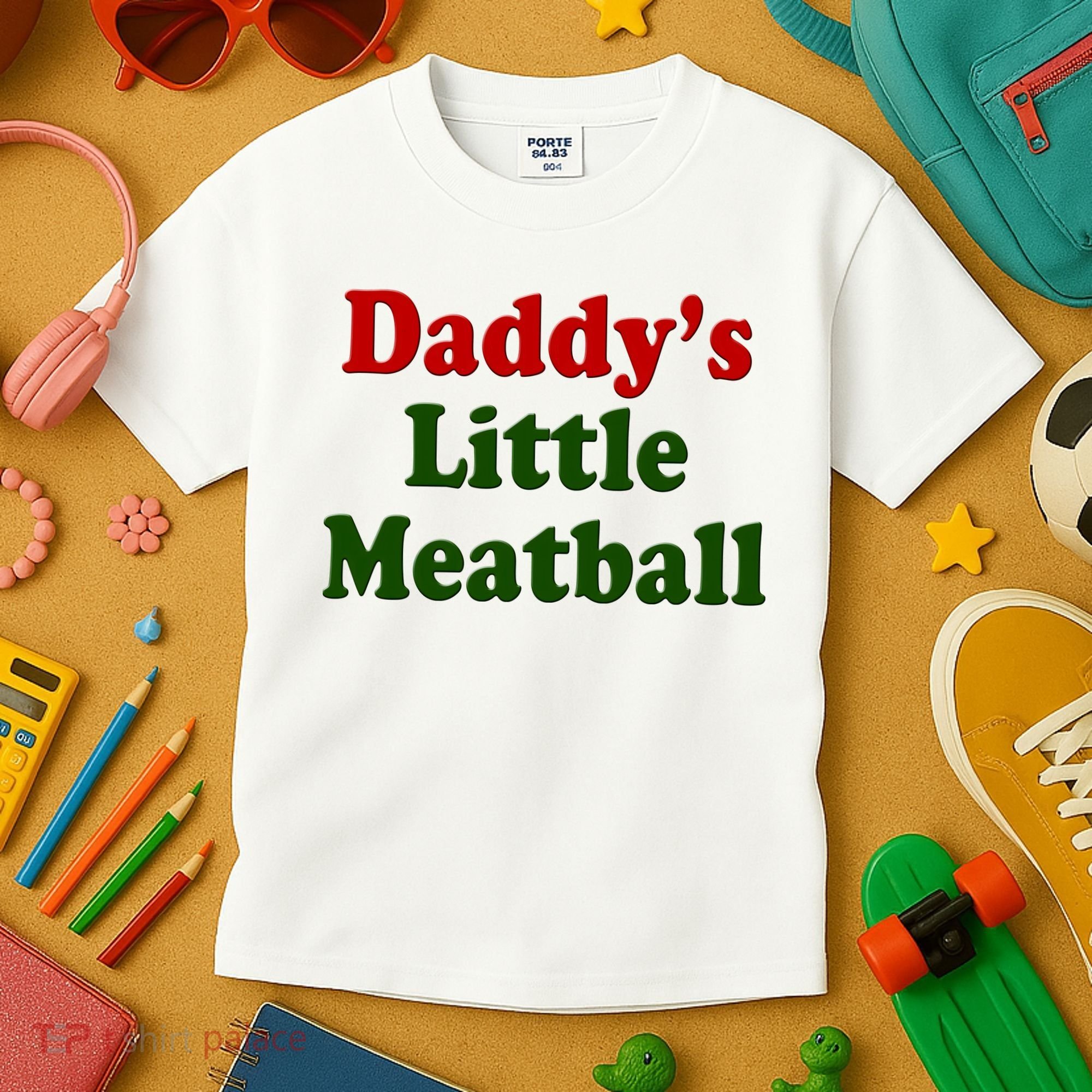 Daddys Little Meatball Cute Gift Kids T-Shirt