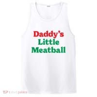 Daddy Little Meatball Italian Ironic Funny Meme Trendy Unisex PosiCharge Competitor Tank thumb 0