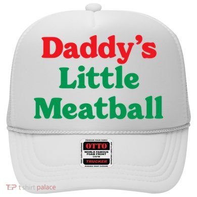 Daddy Little Meatball Italian Ironic Funny Meme Trendy Unisex Hat