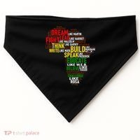 Dream Like Martin Black History Month African Celebration USA-Made Doggie Bandana thumb 0
