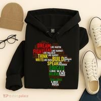 Dream Like Martin Black History Month African Celebration Hoodie thumb 4
