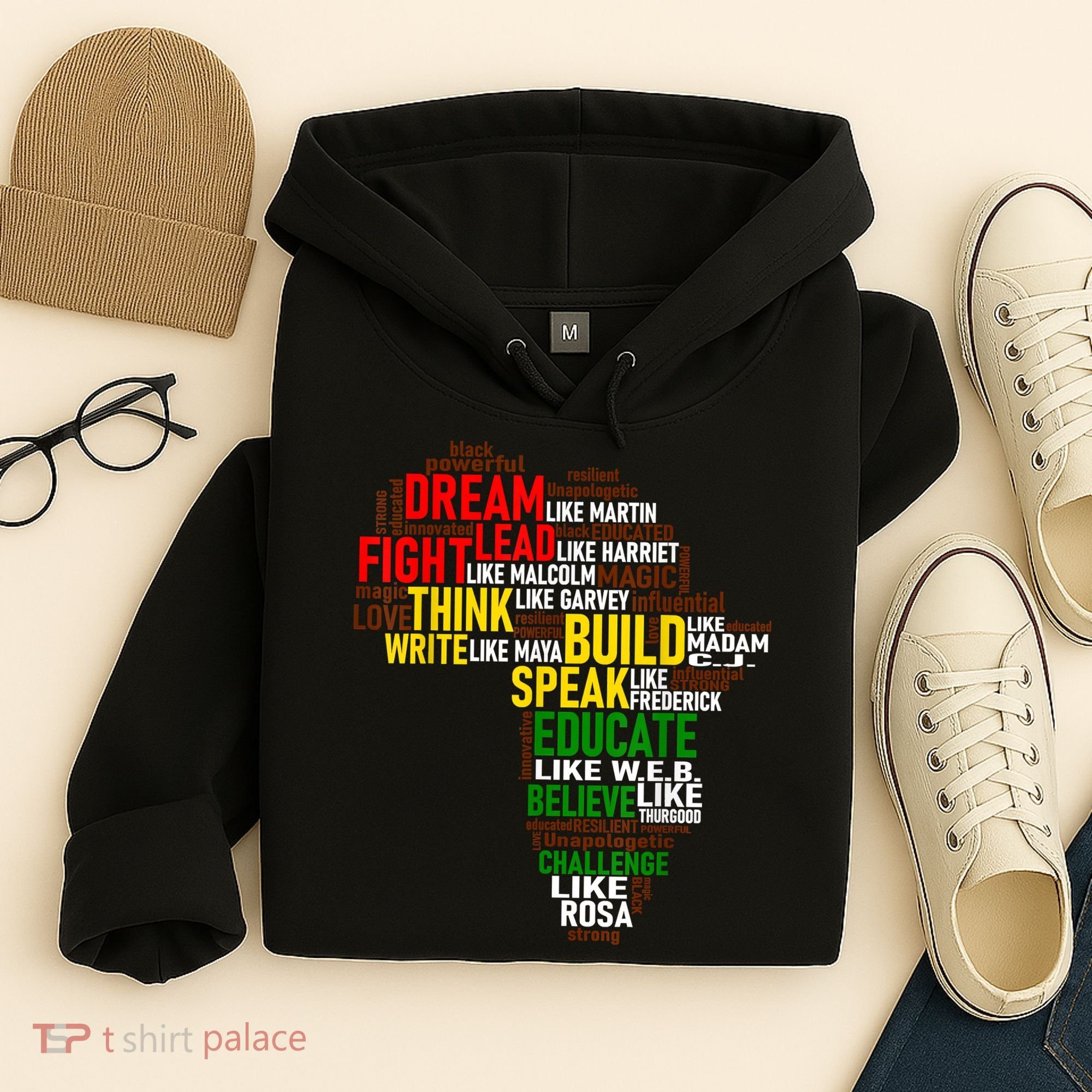 Dream Like Martin Black History Month African Celebration Hoodie